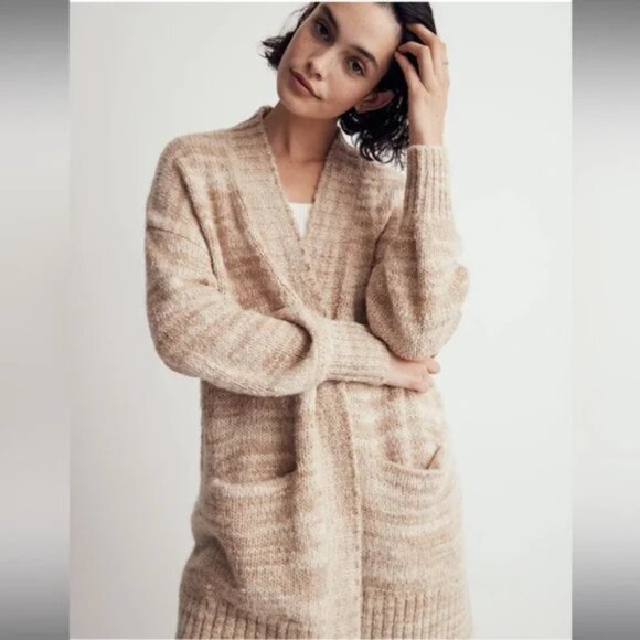 Madewell Wool Space-Dyed Long Cardigan Sweater - Picture 2 of 10